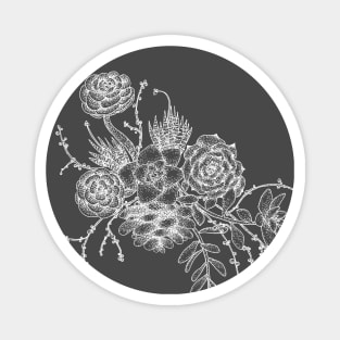 Succulent Vibes (Chalkboard style) - Nature, floral design, plant lover Magnet